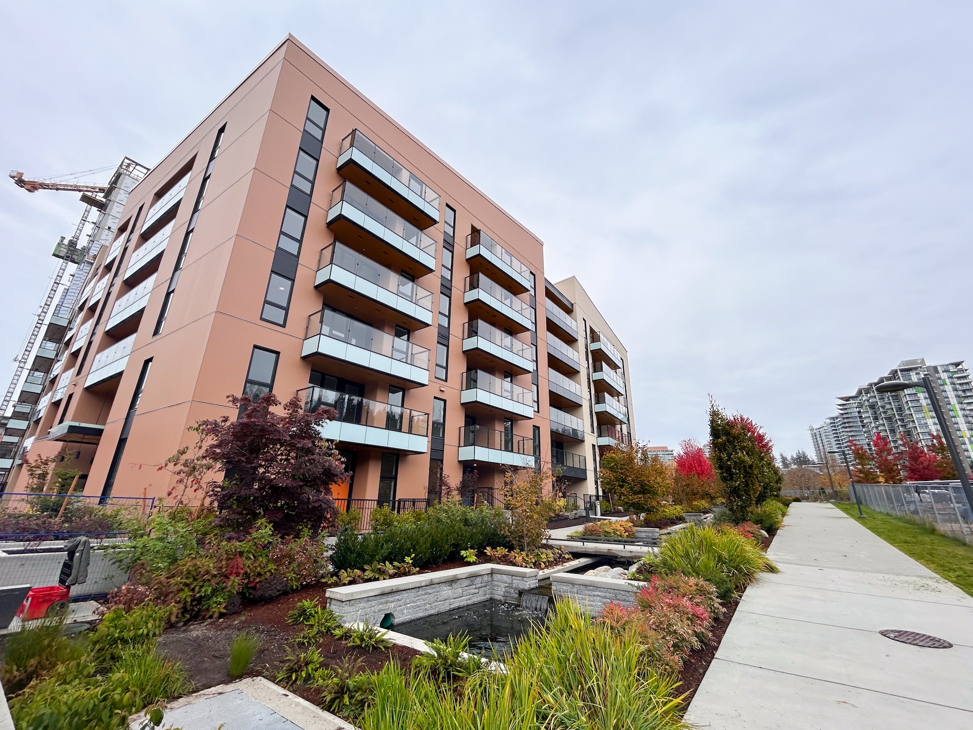 The Theory Building at the Vancouver campus, newly opened to provide faculty and staff housing